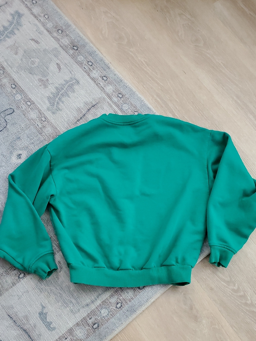 Alo Yoga Accolade Green Crewneck Sweatshirt SzS - Picture 9 of 9